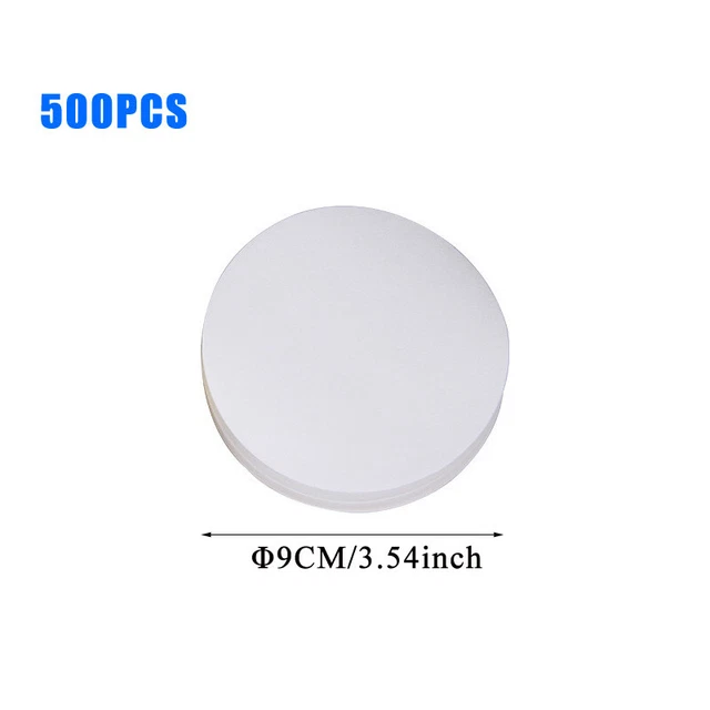 500Pcs 3.54" Qualitative Circle Shape Filter Paper Round Laboratory Filter Paper