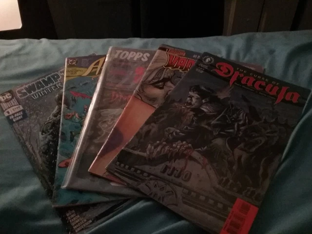 vampire and swamp thing comic book lot
