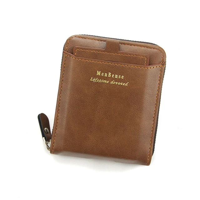 Mens RFID Blocking Leather Wallet Zipper Purse Waterproof Credit Card ID Holder