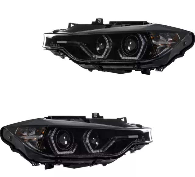 Juego de faros Angel Eyes para BMW Serie 3 F31 F30 F80 F35 LCI Facelift 15-18