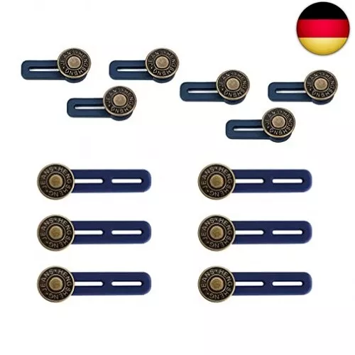 12 Stück Hosenbunderweiterung Knopf, Hosen Expander Button, Taille Extender