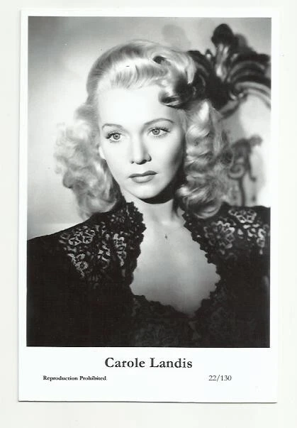 (Bx28) Carole Landis Swiftsure Photo Postcard (22/130) Filmstar Pin Up Glamor