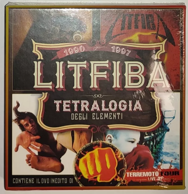 LITFIBA: Tetralogy of the Elements 1990-1997 - 4xCD + DVD RARE, NEW, SEALED