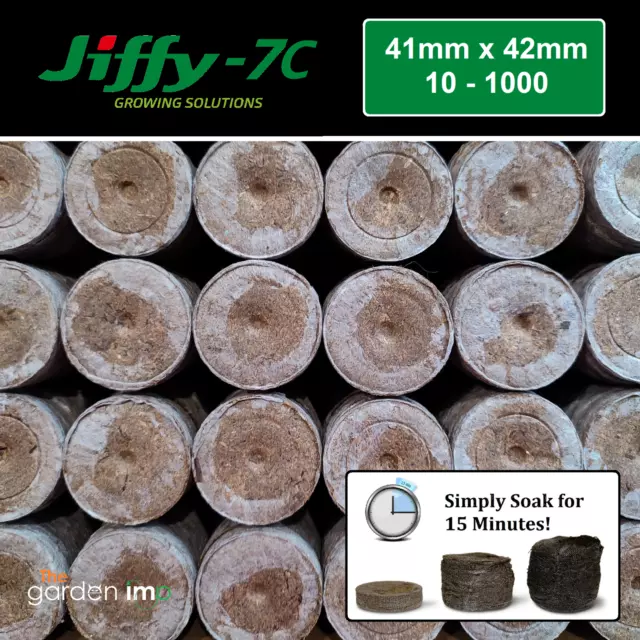 Jiffy 7 41mm Pellets Peat Propagation Plugs Seed Starter Organic Hydroponics