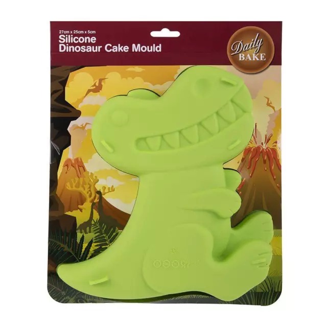 Daily Bake Silicone Dinosaur Cake Mould Green #3138G 2