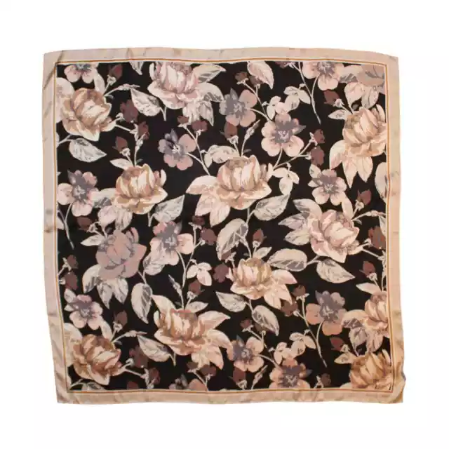 Vince Camuto 100% Silk Wallpaper Floral 36" Square Scarf #VC2365