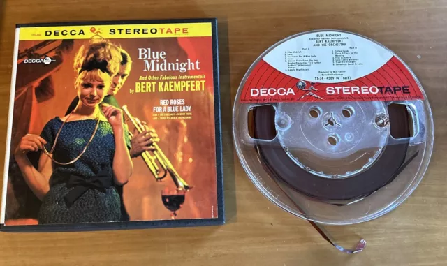 Bert Kaempfert – Blue Midnight Reel Tape 7 ½ ips 4trk ST74-4569 TESTED