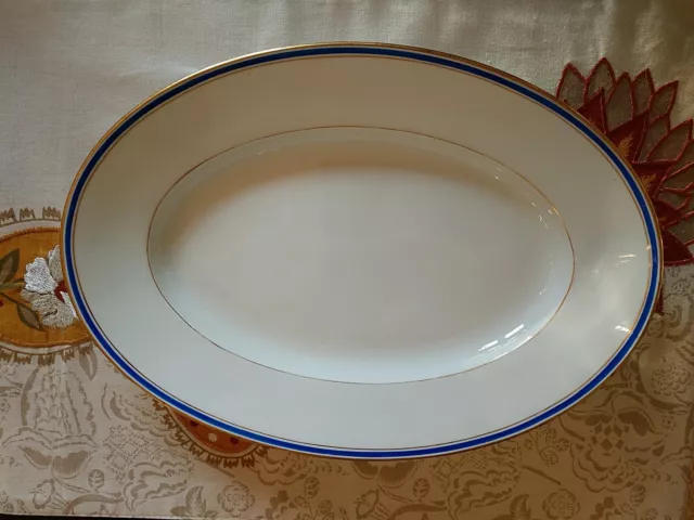 Antique Early 19th Century KPM Brand Is KPM Berlin Rim Of Platter Is Trimmed In