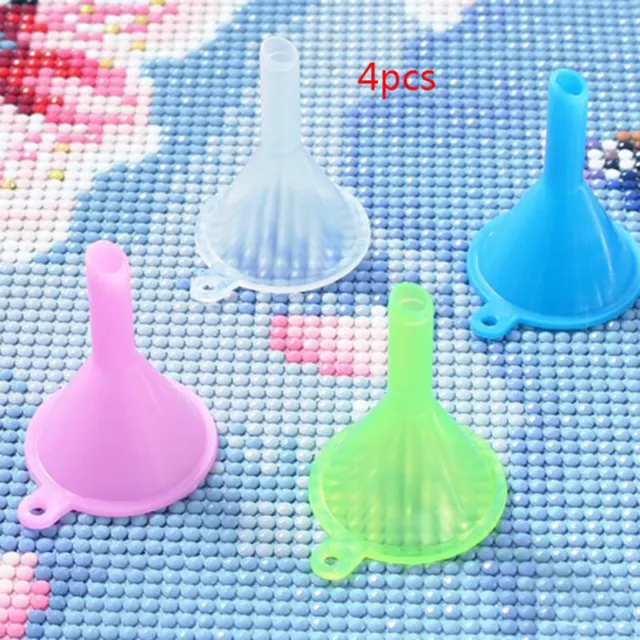 4Pcs Diamond Painting Accessories funnel Bead Container Diamond Embroidery N-MF