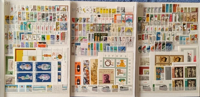 DDRBRIEFMARKEN, 3 KOMPLETTE Jahrgänge 1979/ 1981/ 1983, postfrisch (82
