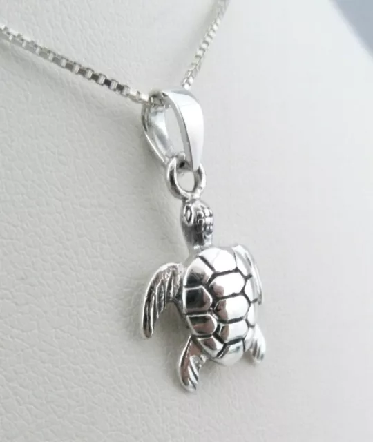 Handmade 925 Sterling Silver Tortoise Turtle Pendant Without Chain / Necklace