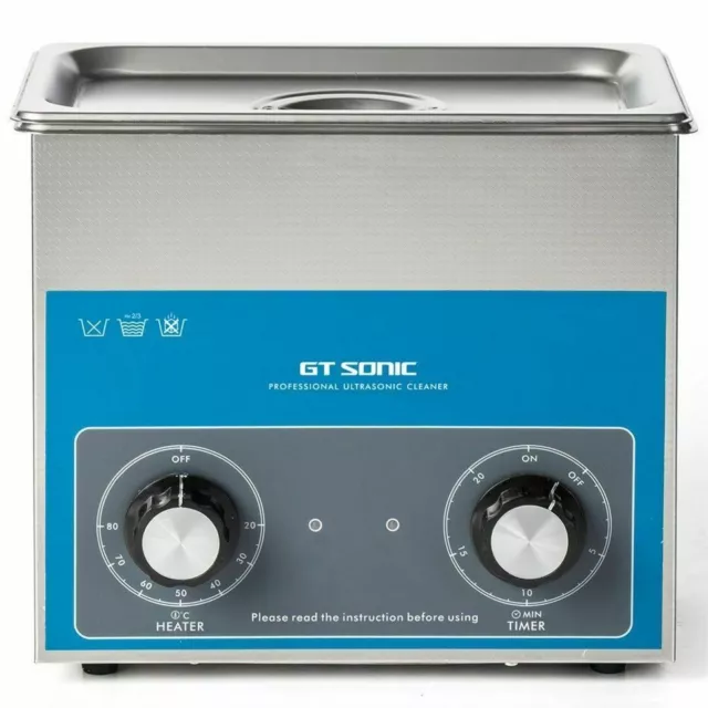 3L Ultrasonic Cleaner with Timer Heater Cleaner for Jewelry Glasses Watch 220V