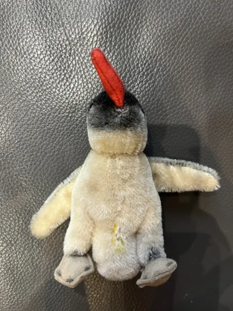 Steiff Pinguin Peggy alt mit Knopf unter dem Flügel ca. 13 cm 2