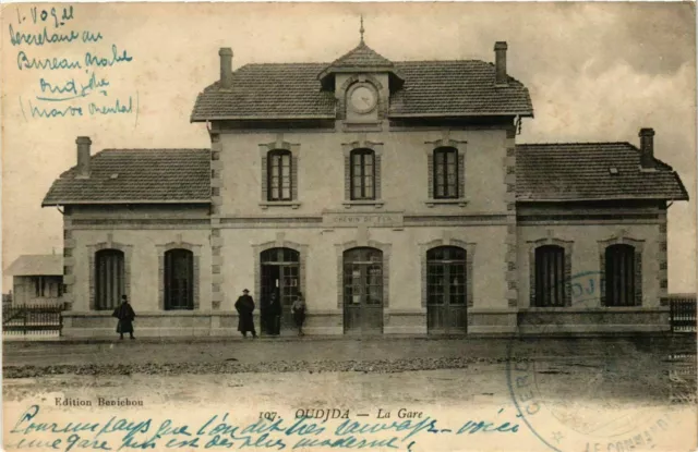 CPA AK Oudja - La Gare MAROC (964210)