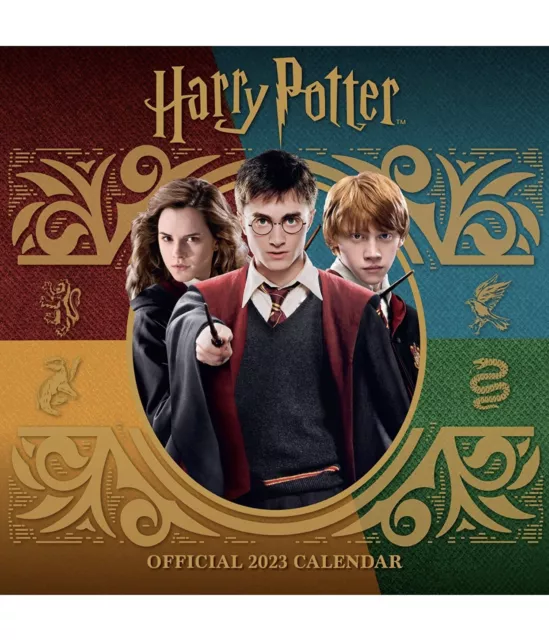 Harry Potter 2023 Calendar, Month To View Square Wall Calendar, Official Product