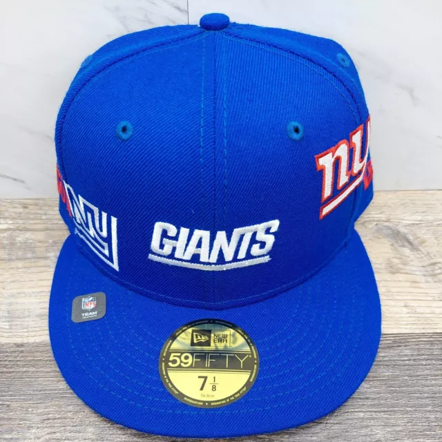 NEW ERA X Just Don New York Giants NFL Fitted Blue Cap Hat 59Fifty Size ...