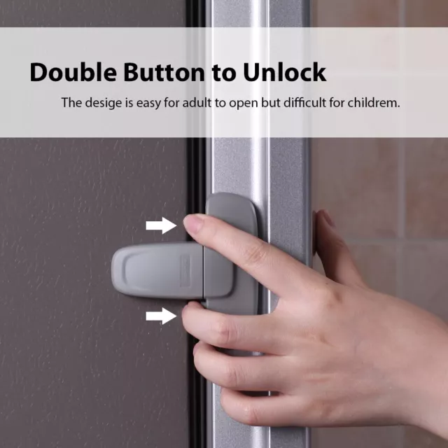 Child Lock Kids Freezer Lock Refrigerator Catch Fridge Door Lock Baby Safety AU