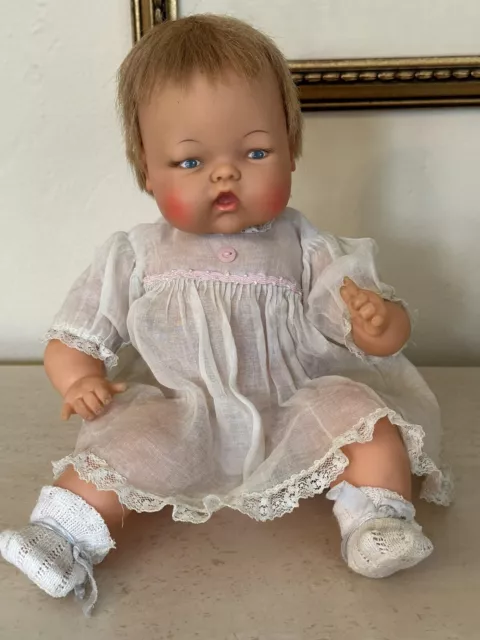 Vintage 1960's Ideal Tiny Thumbelina Baby Doll ~  OTT 14 ~ WORKING!!