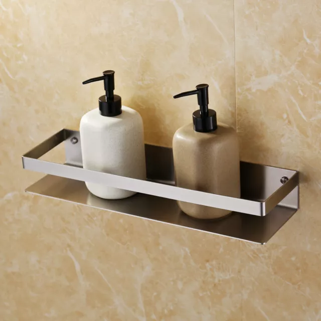 40cm SUS304 Shower Bathroom Storage Caddy Organizer Home Wall Mount Shelf Holder