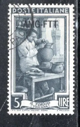 Italy  Italian Trieste Overprint Amg Ftt  Stamps Used Lot 1023Ar