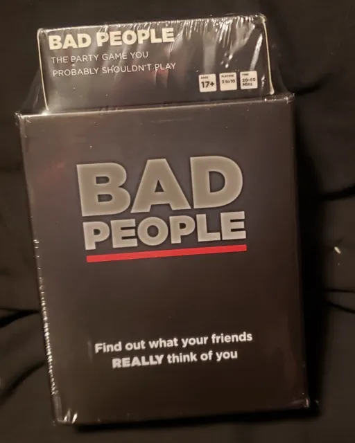 Juego de cartas de fiesta para adultos Bad People + paquete brutal sellado NSFW