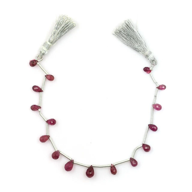 Briolette 17.20 Cts, Ensemble Rubelite Briolette, Rubelite Coupe Birolette,...