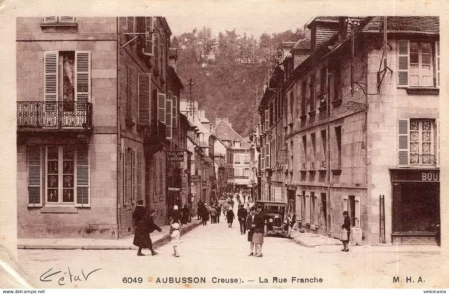 7765 cpa 23 Aubusson - la Rue Franche