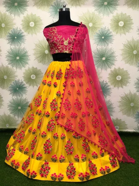 Party Bridal Designer Bollywood  Indian Women Lengha Wear Lehenga Choli Wedding