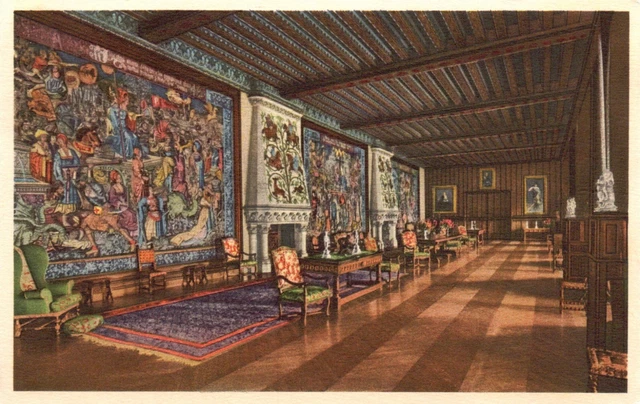 Postcard NC Asheville Biltmore Estate Tapestry Gallery Flemish Vintage PC G8239