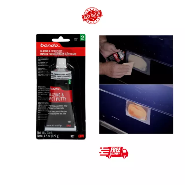 00907Es New Glazing And Spot Putty 1 Tube 4.5 Oz