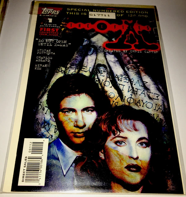 Sealed! Topps Comics The X Files Special Numbered Edition Comic Book #1,