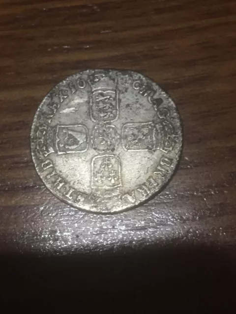 william III 1696? Silver shilling 6.73 grams in weight