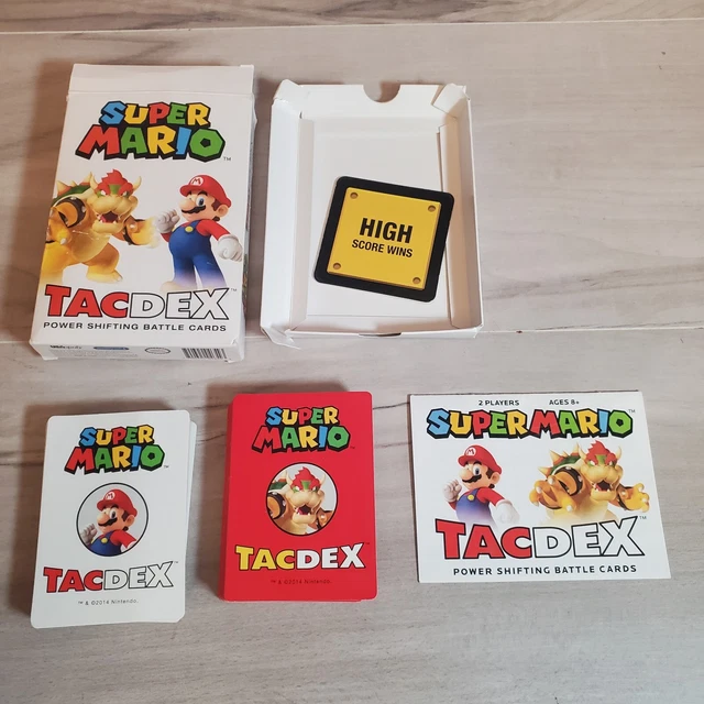 SUPER MARIO TACDEX Power Shifting Battle Cards Game USAopoly Nintendo
