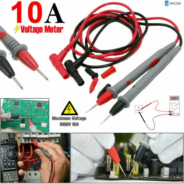 Multimeter Test Leads Digital Meter Cable 10A Probes Wire Best Quality Lead.