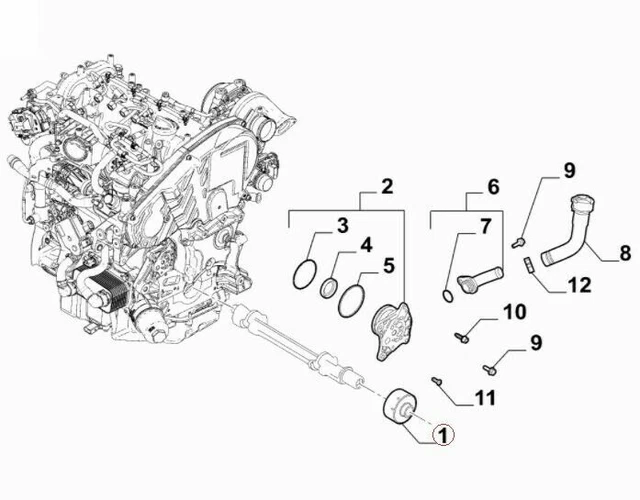 Filtro Separatore Vapori Olio Originale Alfa Romeo - Foto 7