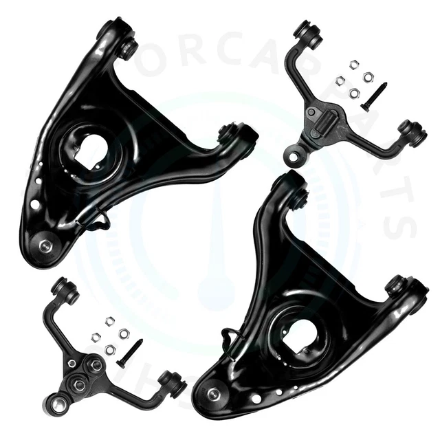4pcs Front Upper and Lower Control Arm Kit For 1995-2002 Mercury Grand Marquis