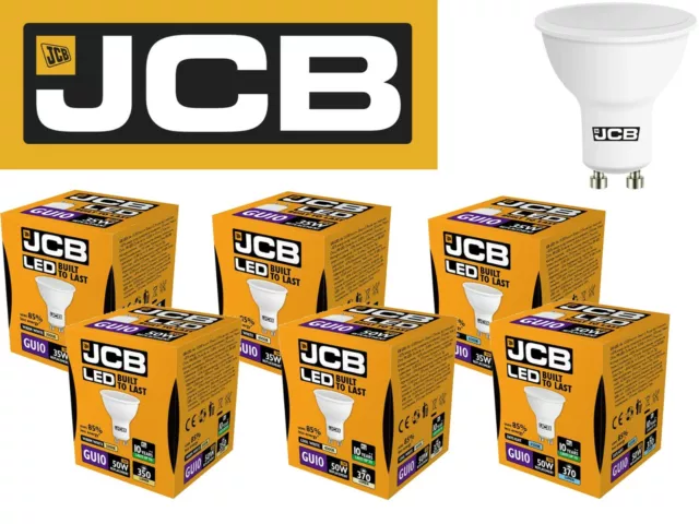 JCB LED GU10 Bombillas 3W 5W Foco Lámpara Empotrada Cálido Luz Fría Blanco