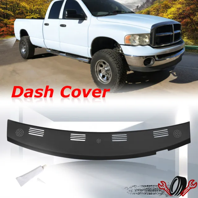 Defrost Dash Vent Grille Cover Cap Overlay Black For 02-05 Dodge Ram 1500 2500