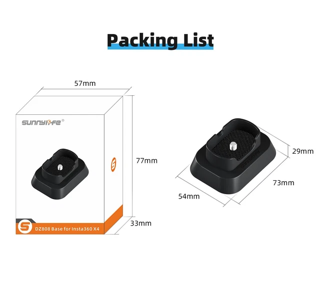 Supports Verticaux Et Horizontaux Insta360 - 4 Pièces Pour Accessoires Caméra