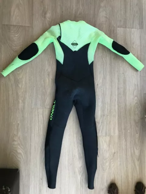 O'NEILL Youth 3/2  HYPERFREAK Wetsuit - Green/grey/black- Size 10