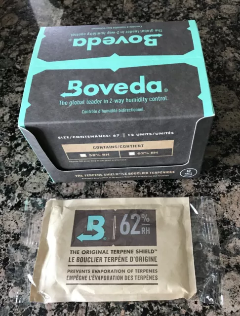 LOT of 5 (five) Boveda 62% RH 2-Way Humidity Control  - Size 60 -