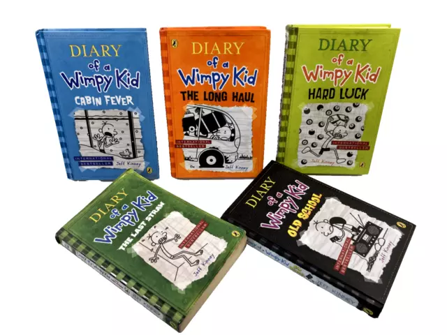 Diary of a Wimpy Kid   by Jeff Kinney  5 Book Bundle