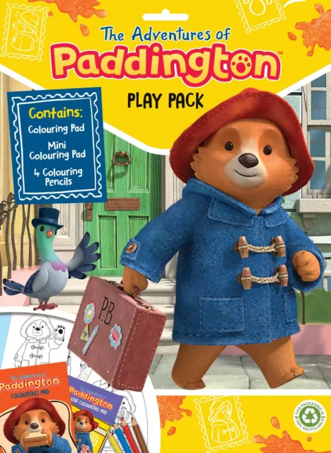 Paddington Bear Pack de Juegos Libro para Colorear Lápices Pad Niños Actividad