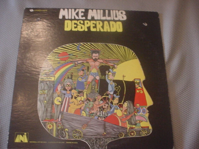 MIKE MILLIUS nm, psych-folk lp on UNI, 1969, RARE ORIGINAL UNI INNER SLEEVE