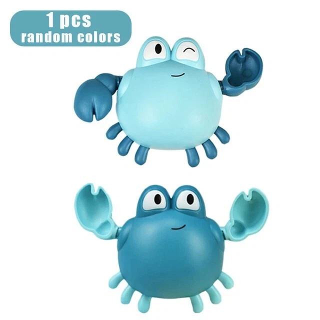1Pc Brand New Crab Water Toy Swimming Pool Cartoon Animal Bathing Toys Blue