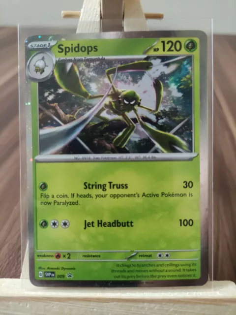 Spidops SVP009 Scarlet & Violet Holo Rare Promo Pokemon Card * New *