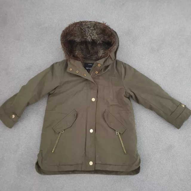 Zara girl cheap coat uk
