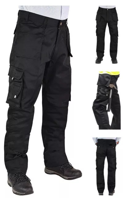 News Mens Ruff N Tuff Heavy Duty Multi-Pocket Workwear Trousers