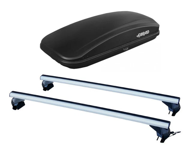 Barres De Toit ACE-4 Aluminium Pour Renault Fluence 2009-2015 - 2 Barres Porte-Bagages Gris, Compatible Sans Rails D'Origine