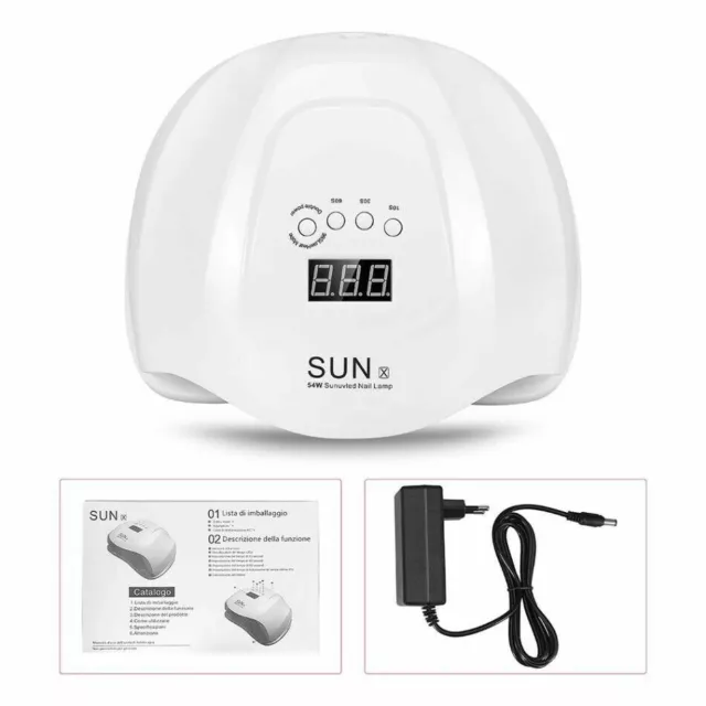 Lampada LED UV De 54W sun X Exposition Timer Capteur Reconstructions Ongles Four